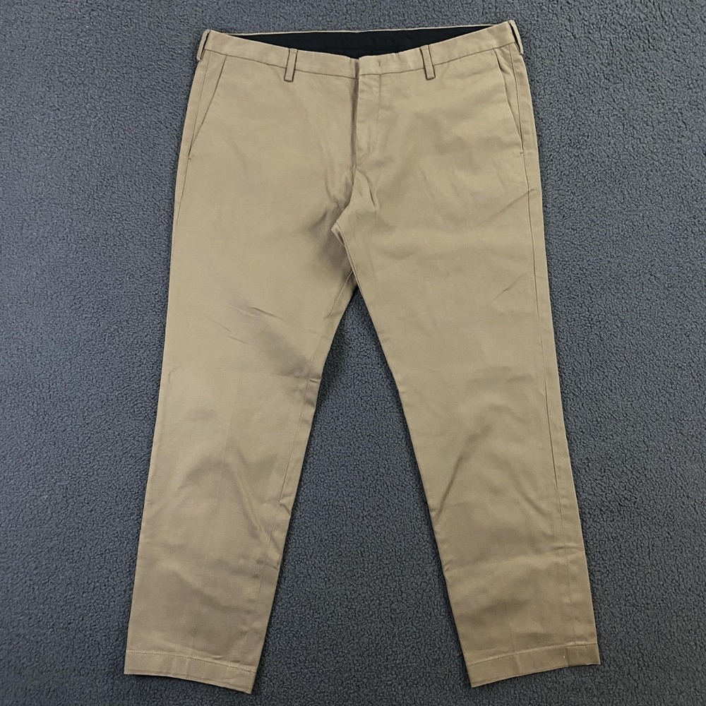 Paul Smith Pants Mens 36x28 Beige Chino Straight Leg Slim Dress Khakis Tan Beige